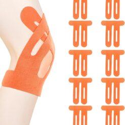 PreCut Kinesiotapes Knie – 10er-Pack (Orange)
